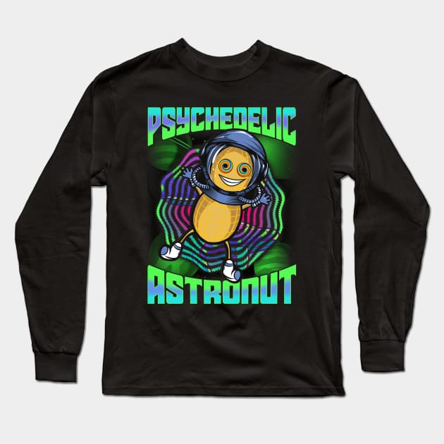 Psychedelic Astronut | Funny Astronomy Gifts | Astronomer Long Sleeve T-Shirt by Proficient Tees